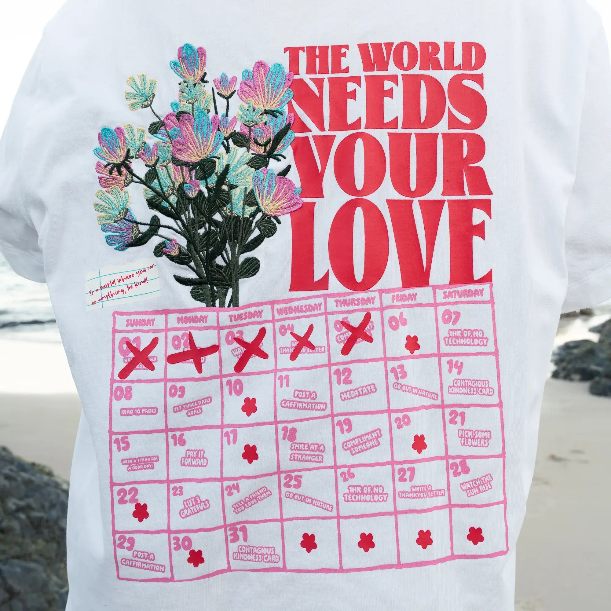 CALENDAR TEE - WHITE