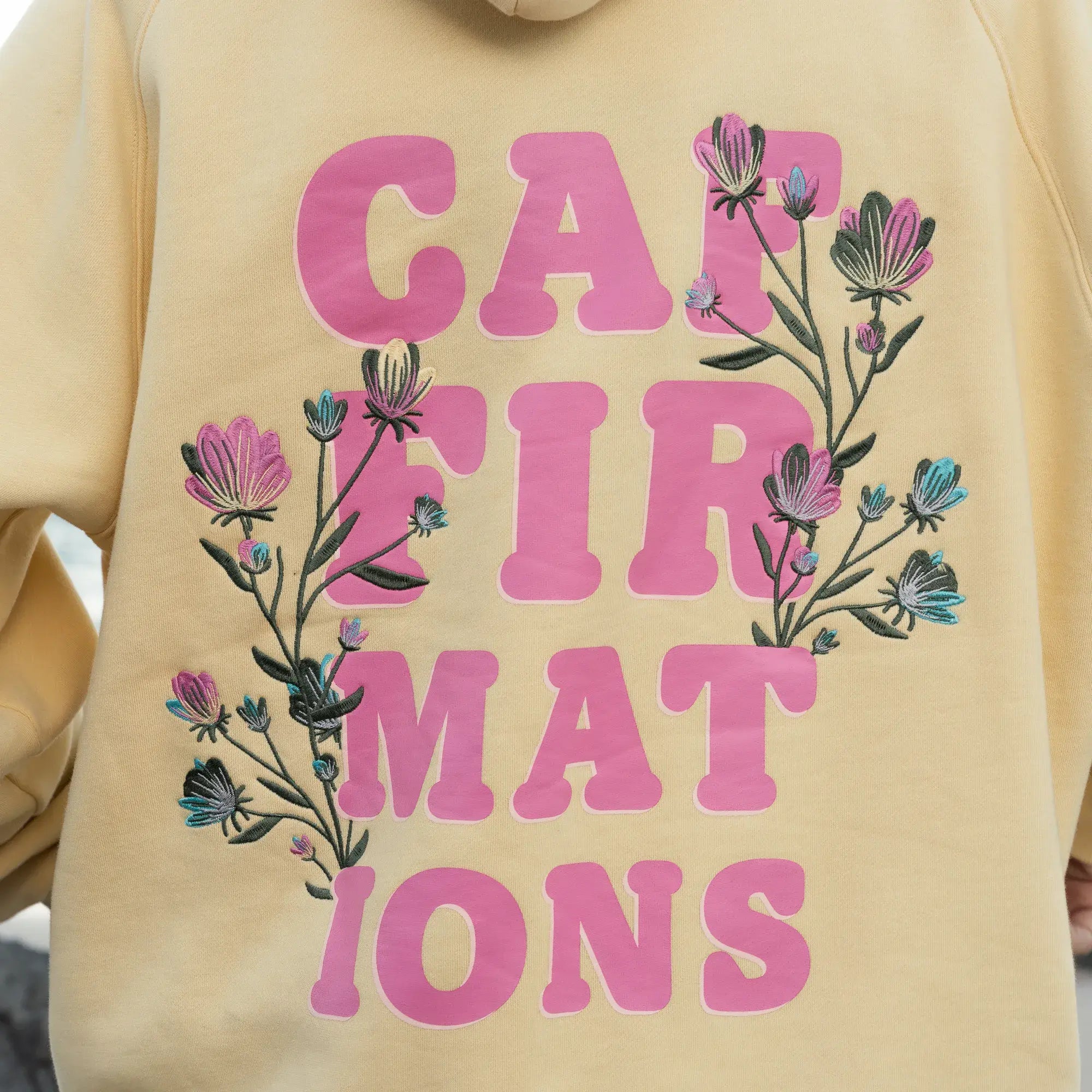 FLOWER HOODIE - BUTTER YELLOW