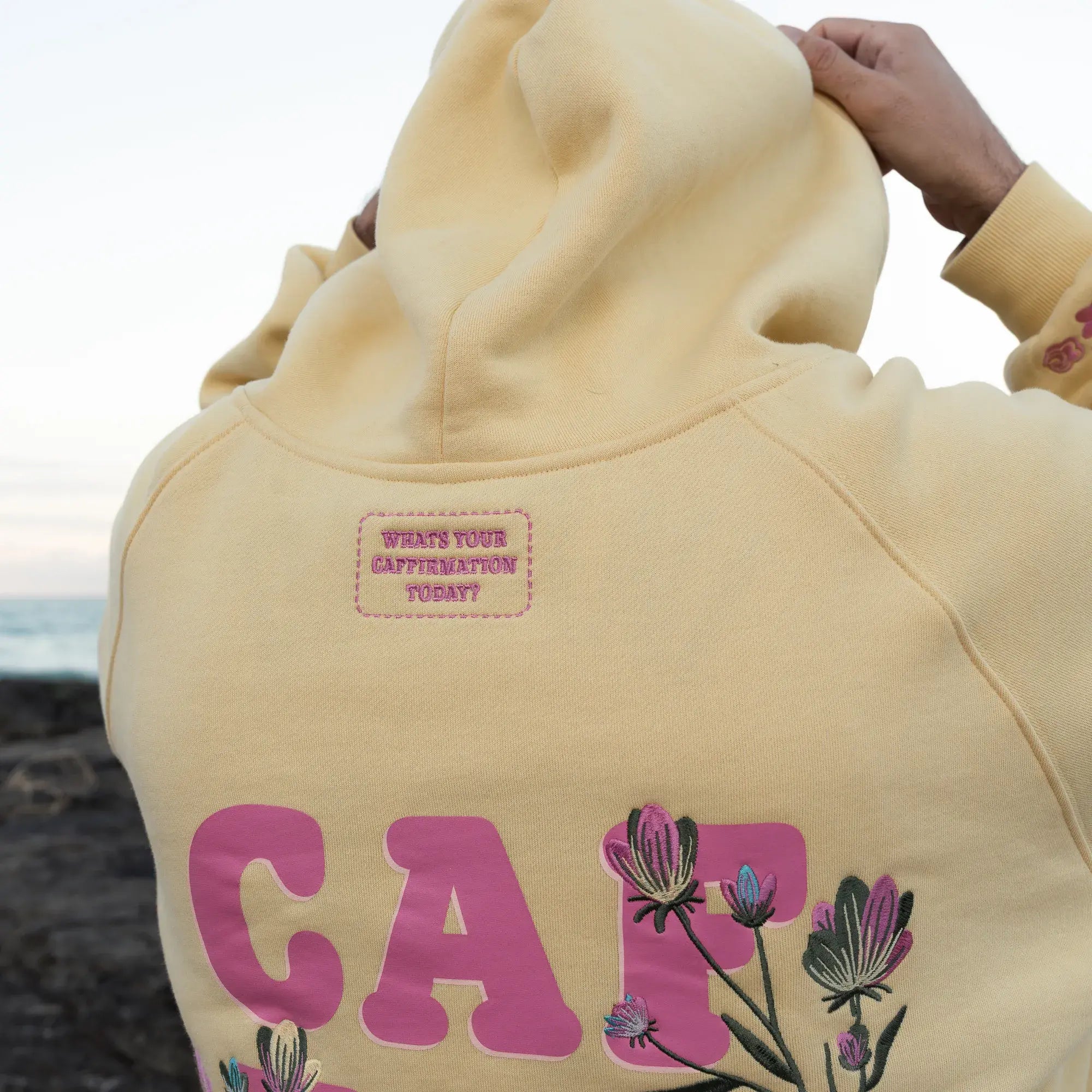 FLOWER HOODIE - BUTTER YELLOW