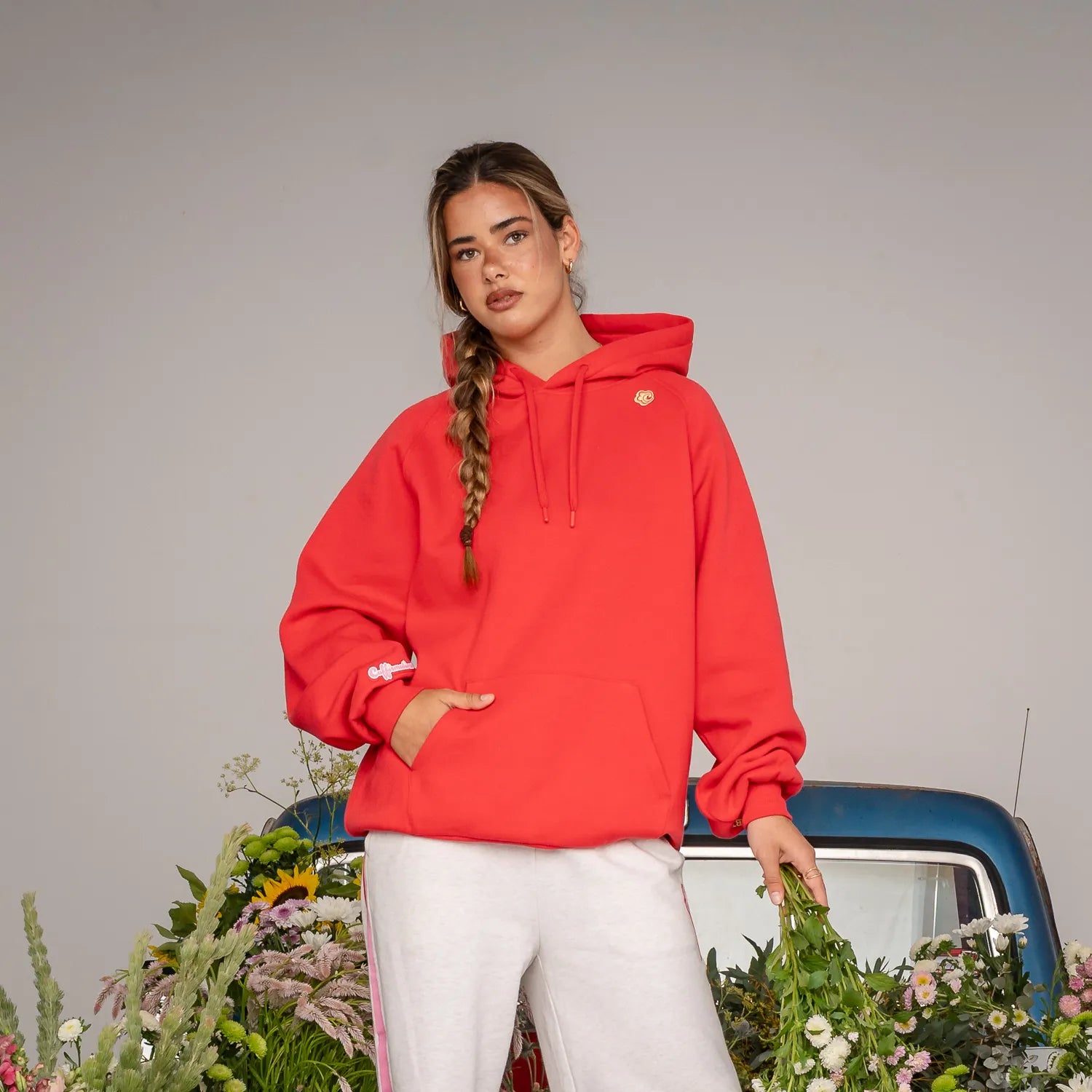 CALENDAR HOODIE - RIBBON RED