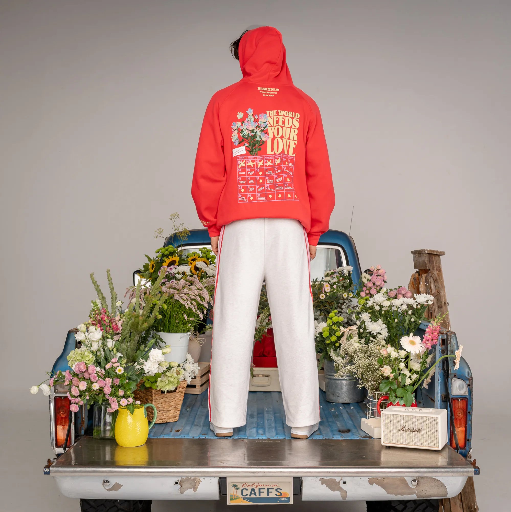 CALENDAR HOODIE - RIBBON RED
