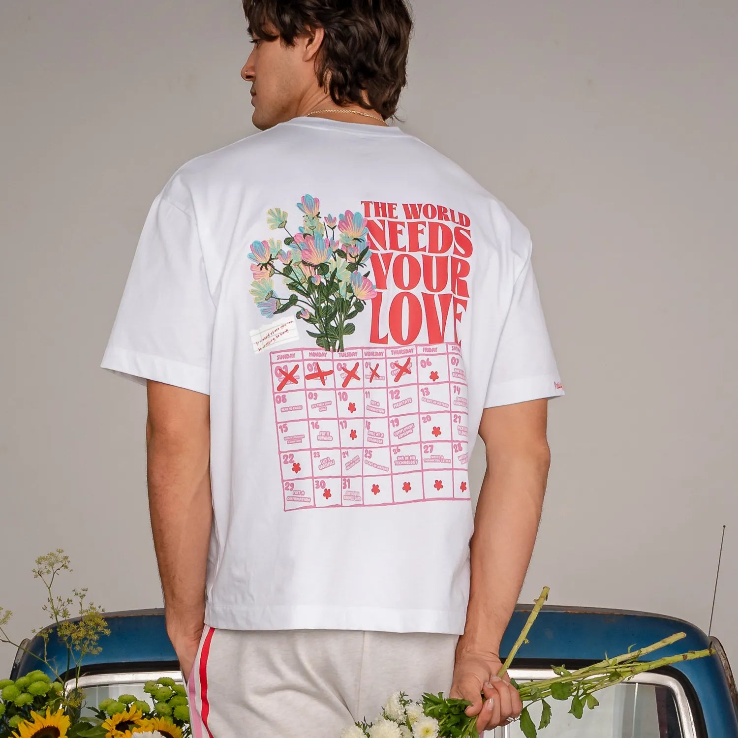 CALENDAR TEE - WHITE