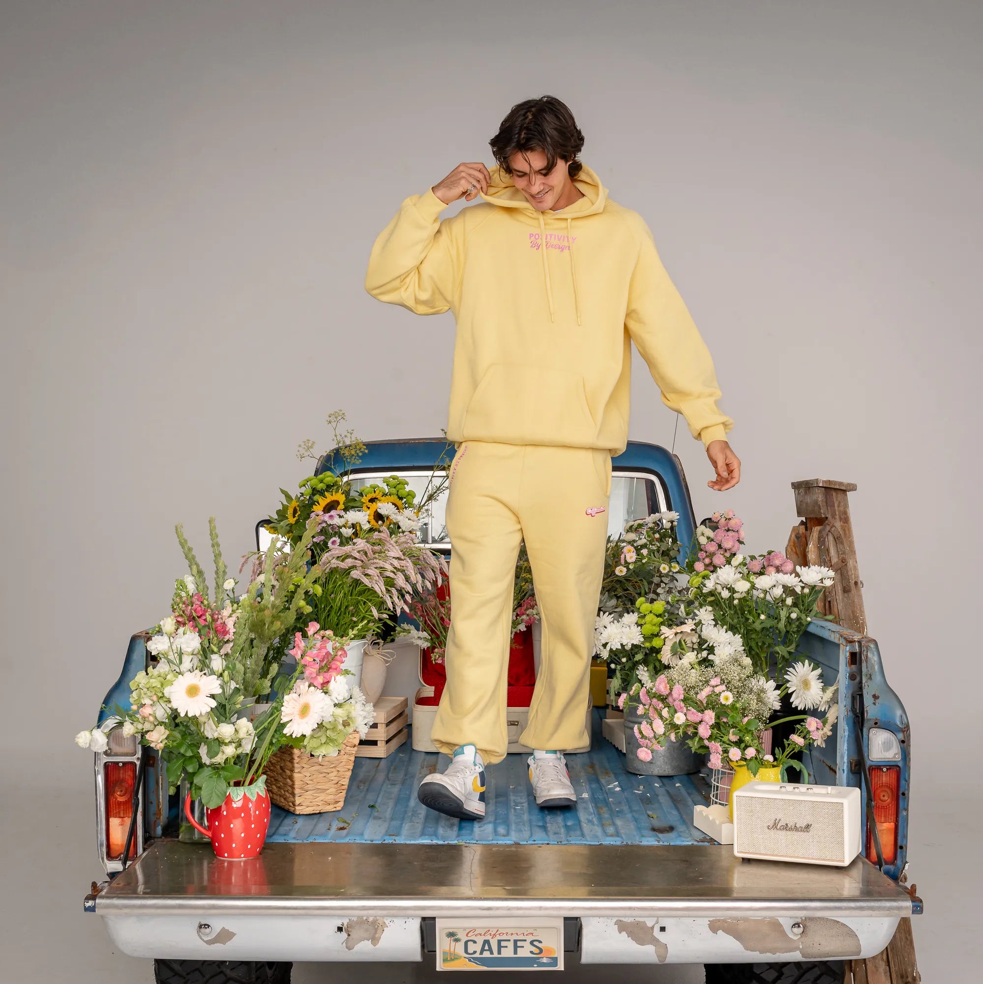 FLOWER HOODIE - BUTTER YELLOW
