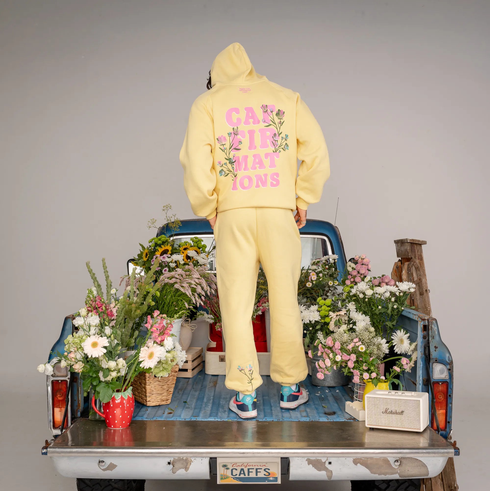 FLOWER HOODIE - BUTTER YELLOW