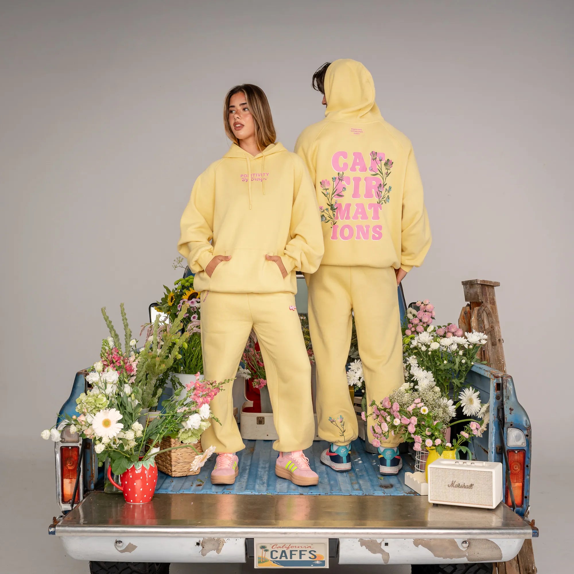 FLOWER HOODIE - BUTTER YELLOW